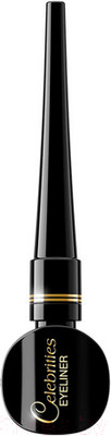 Подводка для глаз жидкая Eveline Cosmetics Celebrities Eyeliner (3мл, черный)