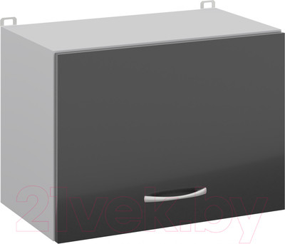 Шкаф под вытяжку Кортекс-мебель Корнелия Лира ВШГ50-1г-360 (черный)