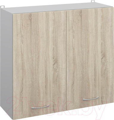 Шкаф навесной для кухни Кортекс-мебель Корнелия Лира ВШ80 (дуб сонома)