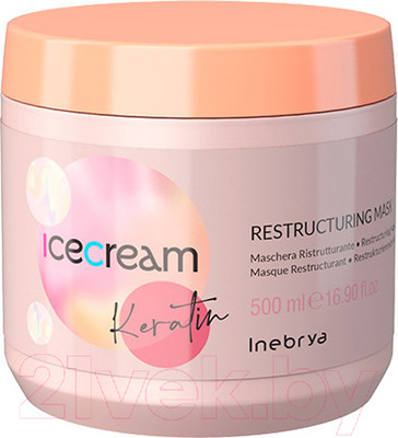 Маска для волос Inebrya Restructuring кератиновая укрепляющая (500мл)