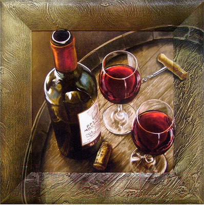 Картина Декарт Красное вино 8Л2261 (в раме)