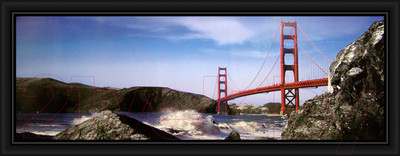 Картина Декарт Мост золотые ворота в Америке 8Л2276 (в раме)