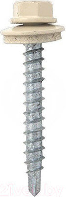 Саморез Starfix Кровельный по дереву 4.8x29 шайба с прокл. PT1 / SMC2-56041-200 (200шт, оцинкованный, RAL 1015 светлая слоновая кость)