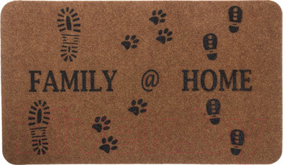 Коврик грязезащитный SunStep Familia Следы 45x75 / 37-914