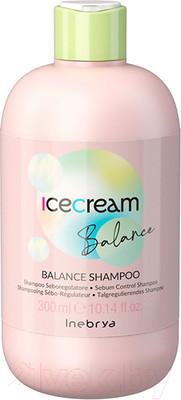 Шампунь для волос Inebrya Balance себорегулирующий для жирной кожи головы (300мл)