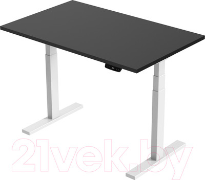 Стол с подъемным механизмом Smartstol Slim 160x80x1.8 (белый/черный)