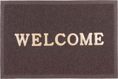 Коврик грязезащитный SunStep Spongy Welcome 40x60 / 38-432 (коричневый)