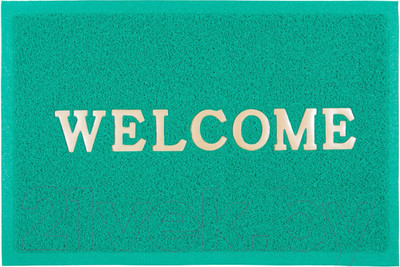 Коврик грязезащитный SunStep Spongy Welcome 40x60 / 38-435 (зеленый)