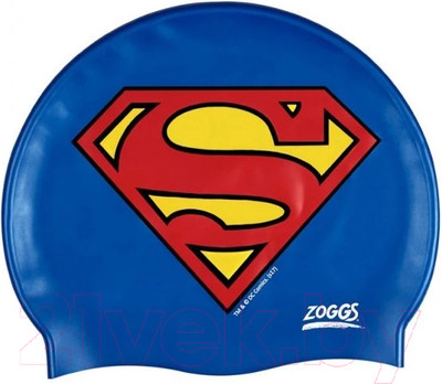 Шапочка для плавания ZoggS Superman Silicone Cap Junior / 382407 (синий)