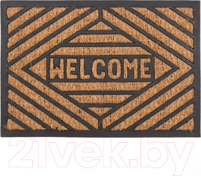 Коврик грязезащитный SunStep Welcome Ромб 40x60 / 32-084