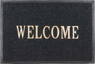 Коврик грязезащитный SunStep Spongy Welcome 60x90 / 38-453 (черный)