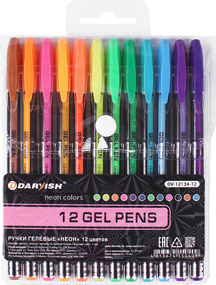 Набор гелевых ручек Darvish DV-12134-12 (12шт)