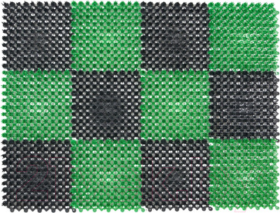 Коврик грязезащитный SunStep 42x56 / 71-002 (черный/зеленый)