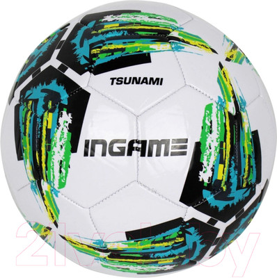Футбольный мяч Ingame Tsunami 2020 (размер 5, зеленый)