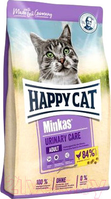 Сухой корм для кошек Happy Cat Minkas Urinary Care Geflugel / 70431 (20кг)