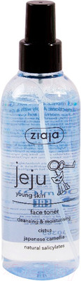 Тоник для лица Ziaja Jeju Young Skin очищающий и увлажняющий (200мл)