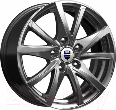 Литой диск K&K Игуана 16x6.5" 5x114.3мм DIA 66.1мм ET 50мм Дарк платинум