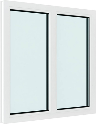 Окно ПВХ Добрае акенца Глухой двухстворчатый 2 стекла (1200x1000)