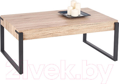 Журнальный столик Halmar Capri (дуб сан ремо/черный)