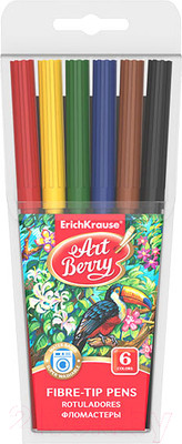 Фломастеры Erich Krause ArtBerry Super Washable / 33049 (6цв)