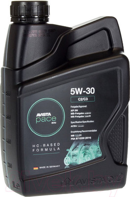 Моторное масло Avista Pace Evo C2/C3 5W30 / 166955 (1л)