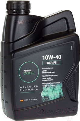 Моторное масло Avista Pace Ger FS 10W40 / 150816 (1л)