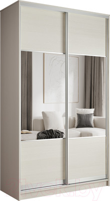 Шкаф-купе Евва 158 ВS.01 / АЭП ШК.2 01 (бодега/хром)