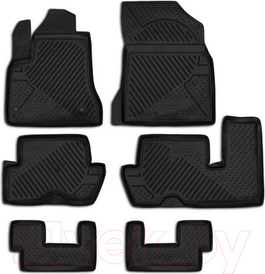 Комплект ковриков для авто ELEMENT CARCRN00021 для Citroen Grand C4 Picasso (6шт)