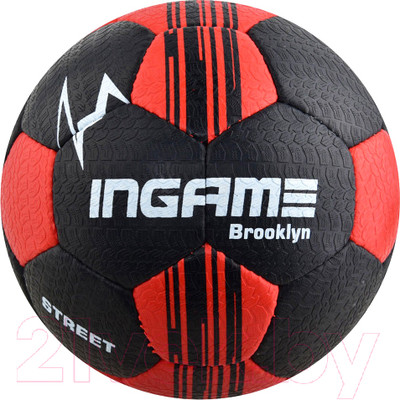 Футбольный мяч Ingame Street Brooklin 2020 (размер 5, черный/красный)