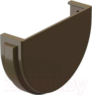 Заглушка желоба Docke Premium 120мм (каштан)