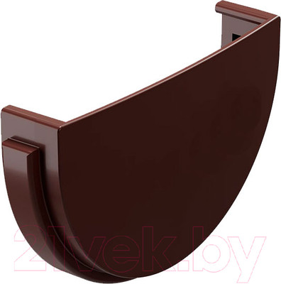 Заглушка желоба Docke Premium 120мм (шоколад)