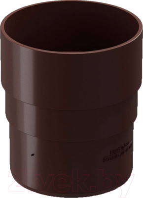 Муфта водосточная Docke Premium 85мм (шоколад)