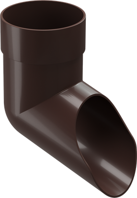 Колено трубы водосточной Docke Premium 85мм (шоколад)