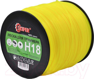 Леска для триммера Skiper H18 (желтый)