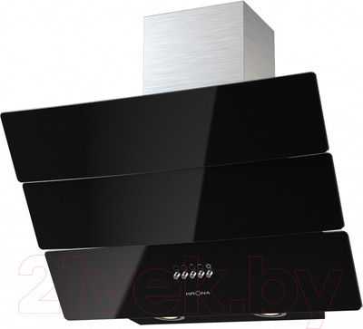 Вытяжка наклонная Krona Inga 600 Inox/Black Push Button / 00024918