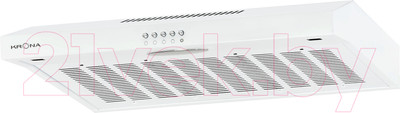 Вытяжка плоская Krona Ermina 600 white PB / КА-00001062