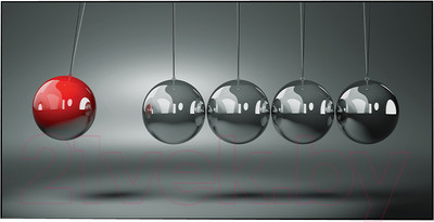 Картина Декарт Серые шары и красный 8Л2534 (в раме)