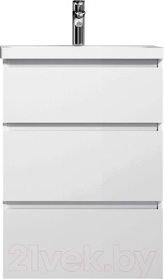 Тумба с умывальником AM.PM Gem M91FSX0602WG + M90WCC0602WG