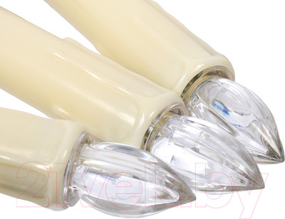 Светодиодная гирлянда VEGAS Свечи на прищепках 55127 (1.5м, теплый белый)