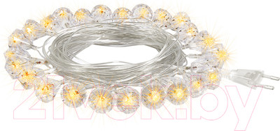 Светодиодная гирлянда VEGAS Бриллианты 55083 (5м, теплый белый)