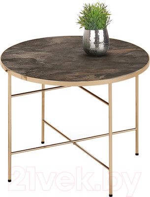 Журнальный столик Halmar Isabelle (темный мрамор/шампань)