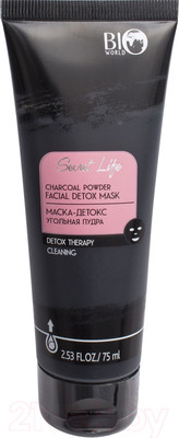 Маска для лица кремовая Bio World Detox Therapy угольная пудра (75мл)