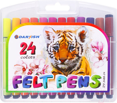 Фломастеры Darvish Треугольные / DV-3488-24 (24шт)