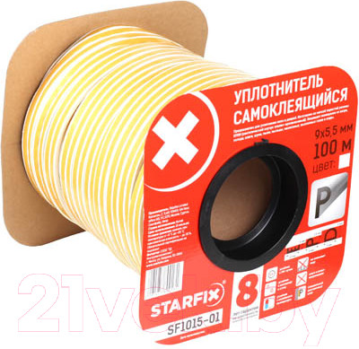 Лента уплотнительная Starfix P SF1015-01 (белый)