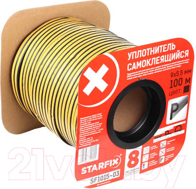Лента уплотнительная Starfix P SF1015-03 (черный)