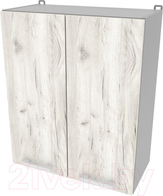 Шкаф навесной для кухни Interline Компо ВШ60-720-2дв (дуб белый)