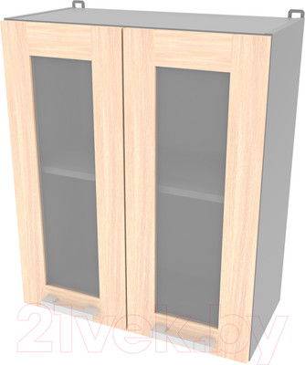 Шкаф навесной для кухни Интерлиния Компо ВШ60ст-720-2дв (дуб молочный)