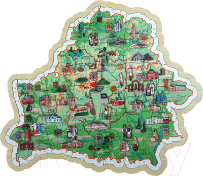 Развивающая игра Белкартография Мая Радзіма - Беларусь