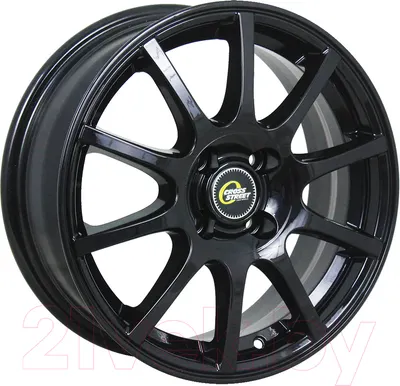 Литой диск Cross Street CR-16 15x6" 4x114.3мм DIA 67.1мм ET 40мм Black