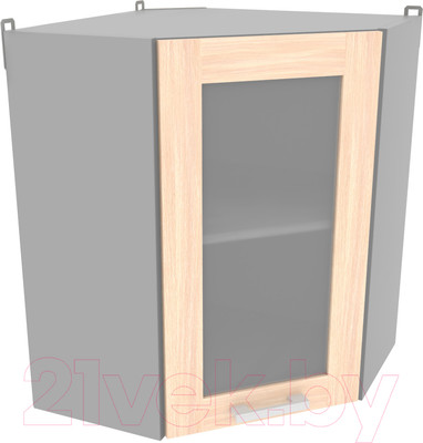 Шкаф навесной для кухни Интерлиния Компо ВШУст-720 (дуб молочный)
